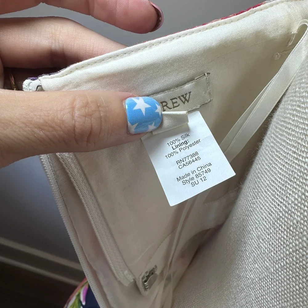 J. Crew crew silk